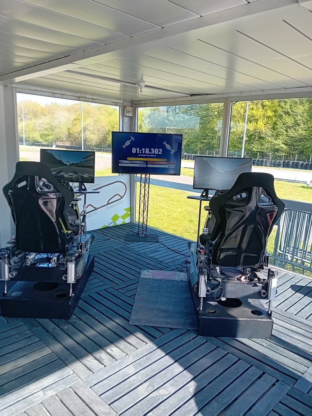 Simulateur F1 Simu Events installé sur un événement